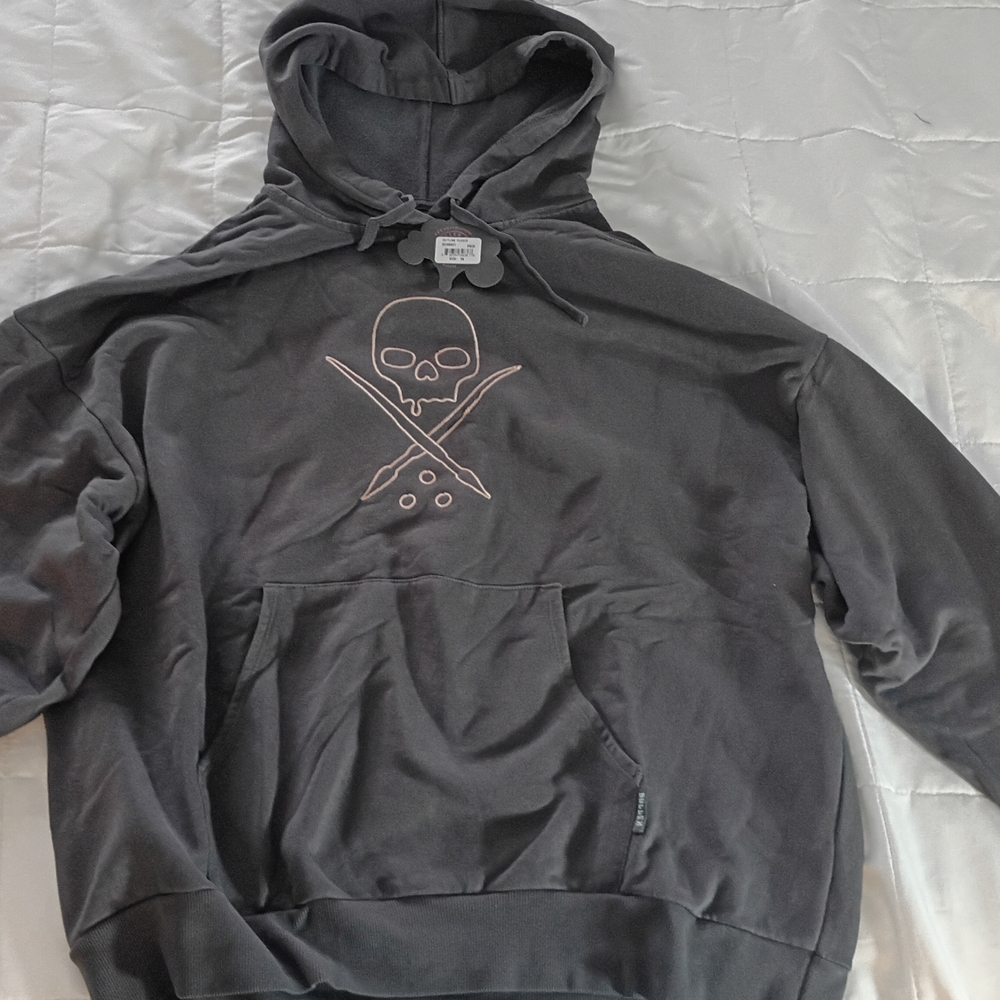 Mishka Charcoal Skull Hoodie